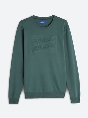 Buzo Unicolor con Repujado para Hombre 10146